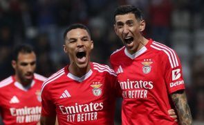 'Bis' de Di Maria frente a Nacional da Madeira isola Benfica no 2.º posto