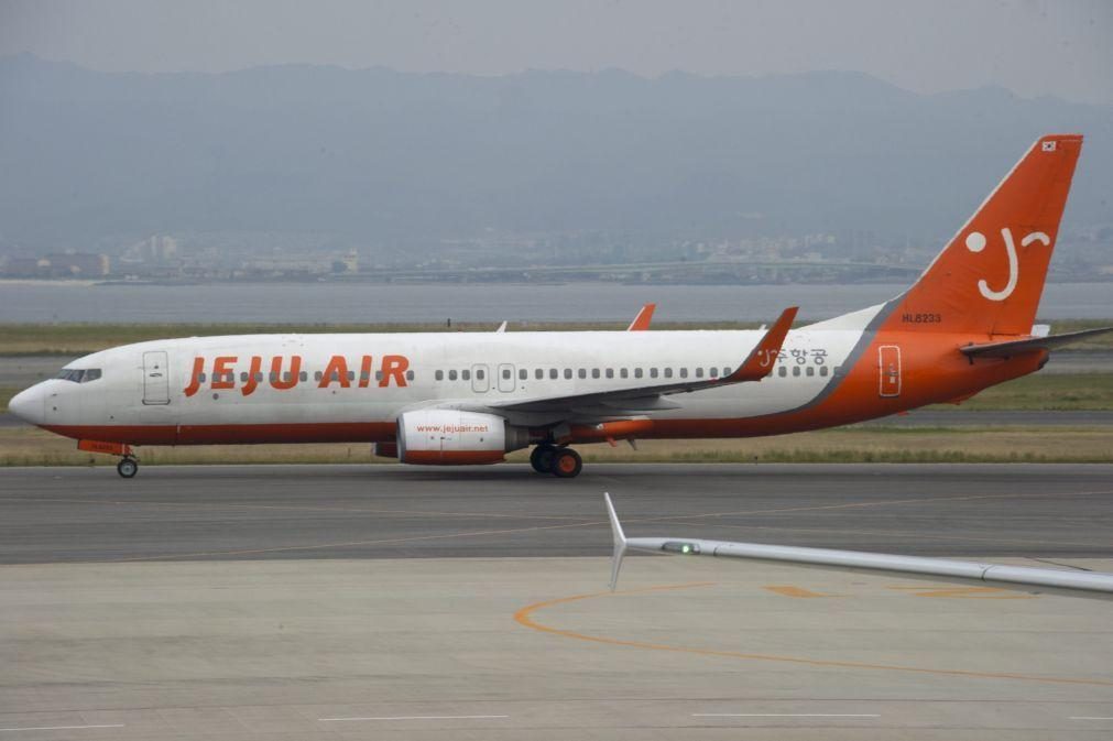 Voo da Jeju Air obrigado a regressar por problema em trem de aterragem