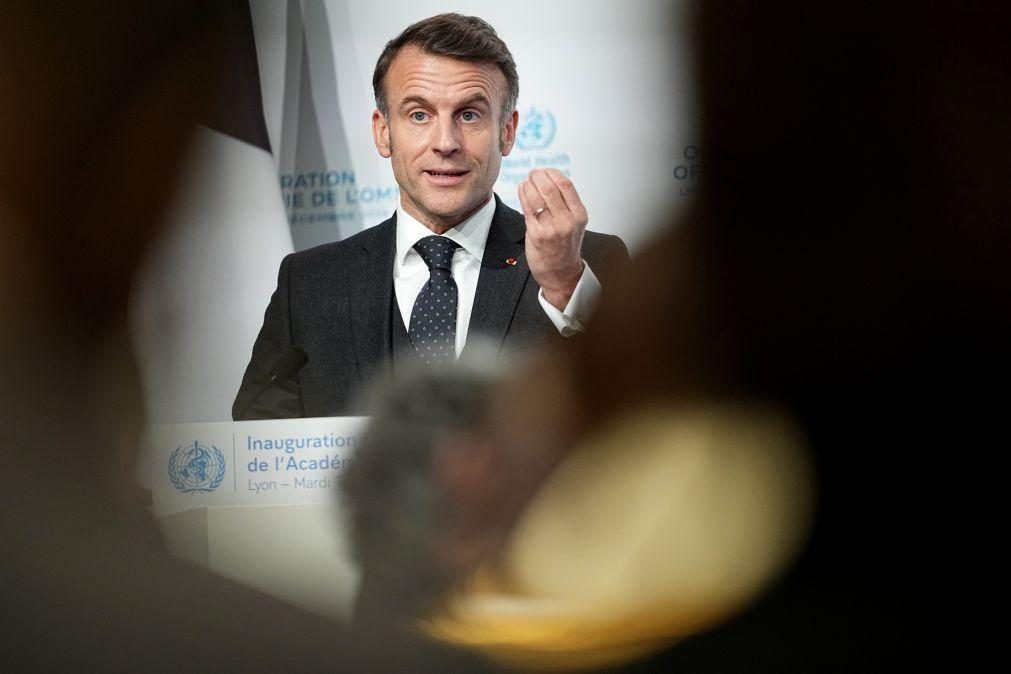 Macron antecipa ano de recuperação coletiva e estabilidade