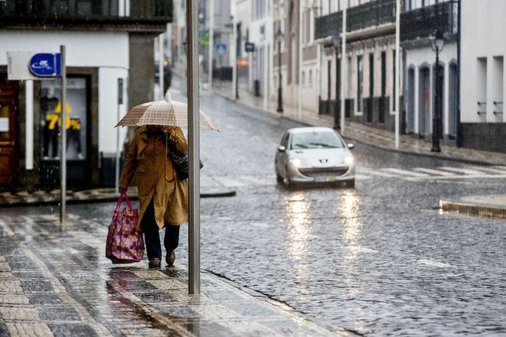 Grupo Central dos Açores sob aviso amarelo devido a chuva forte