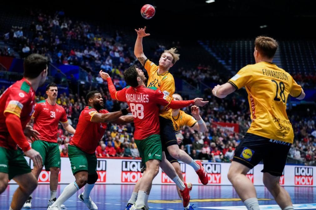 Portugal empata com Suécia e mantém-se na corrida aos 'quartos' do mundial de andebol