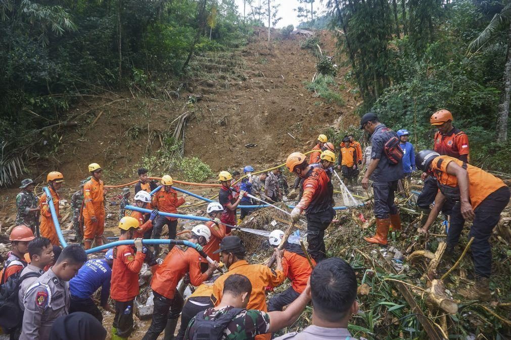 Deslizamento de terras na Indonésia provoca 22 mortos e quatro desaparecidos