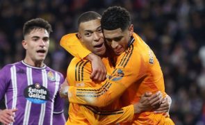 'Hat-trick' de Mbappé deixa Real Madrid com quatro pontos de vantagem na liderança