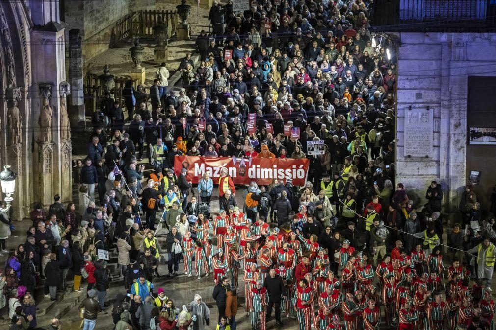 Novo protesto em Valência juntou 25 mil pessoas