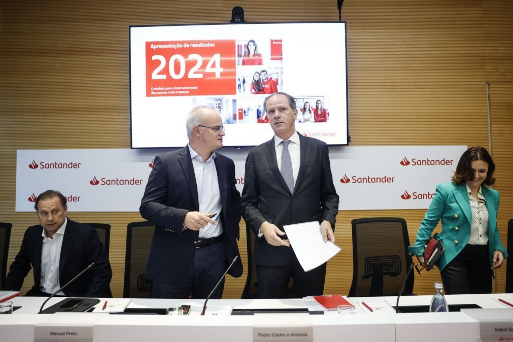 Lucros consolidados do Santander Totta caem 3,9% para 990 ME em 2024