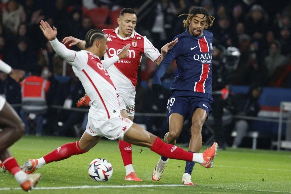 Mónaco derrotado pelo PSG antes de receber Benfica para a Liga dos Campeões