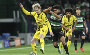 Sporting perde por 3-0 em casa com Dortmund e afasta-se dos 'oitavos'