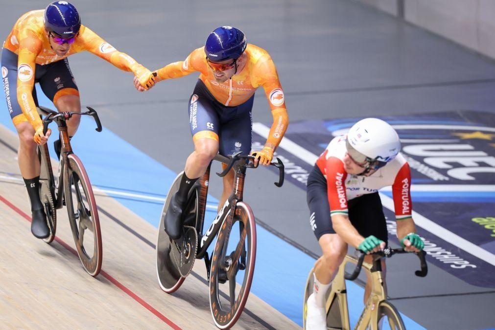 Rui Oliveira e Ivo Oliveira conquistam bronze no madison nos Europeus de pista