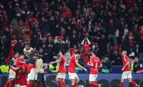 Benfica empata com o Mónaco e está nos 'oitavos' da Liga dos Campeões