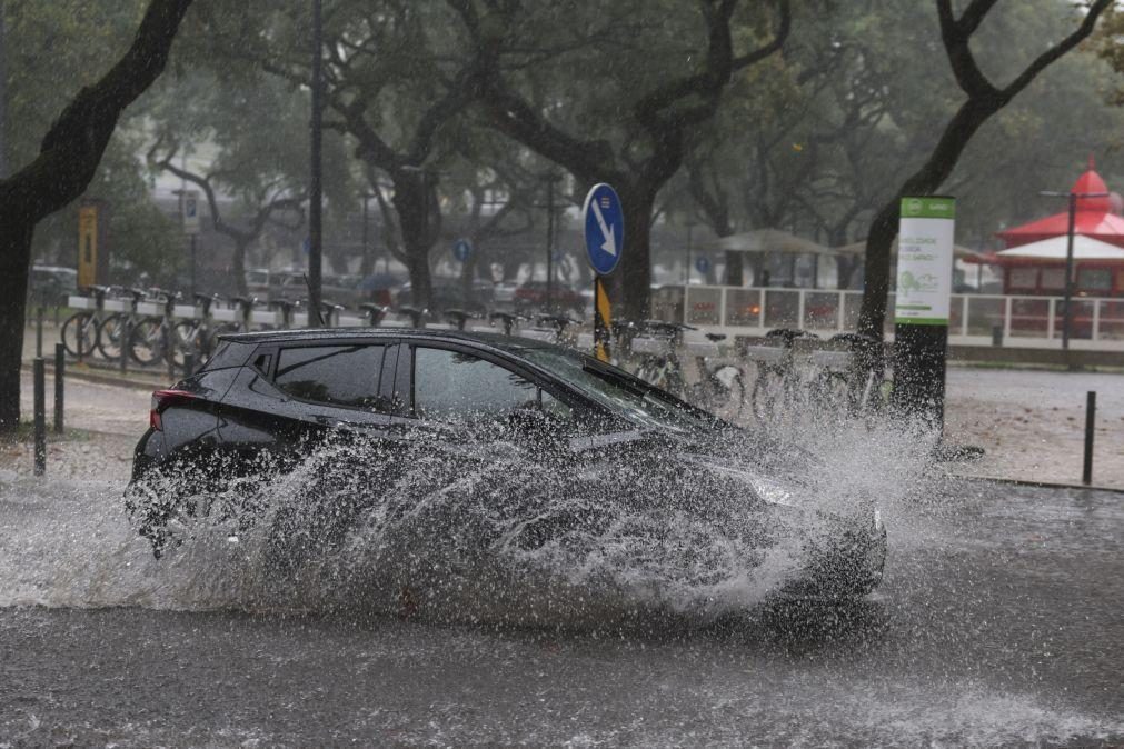 Setúbal e Lisboa sob aviso laranja durante esta tarde devido à chuva