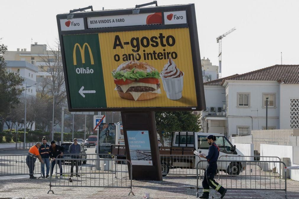 Vento forte no Algarve provocou queda de árvores e estruturas amovíveis