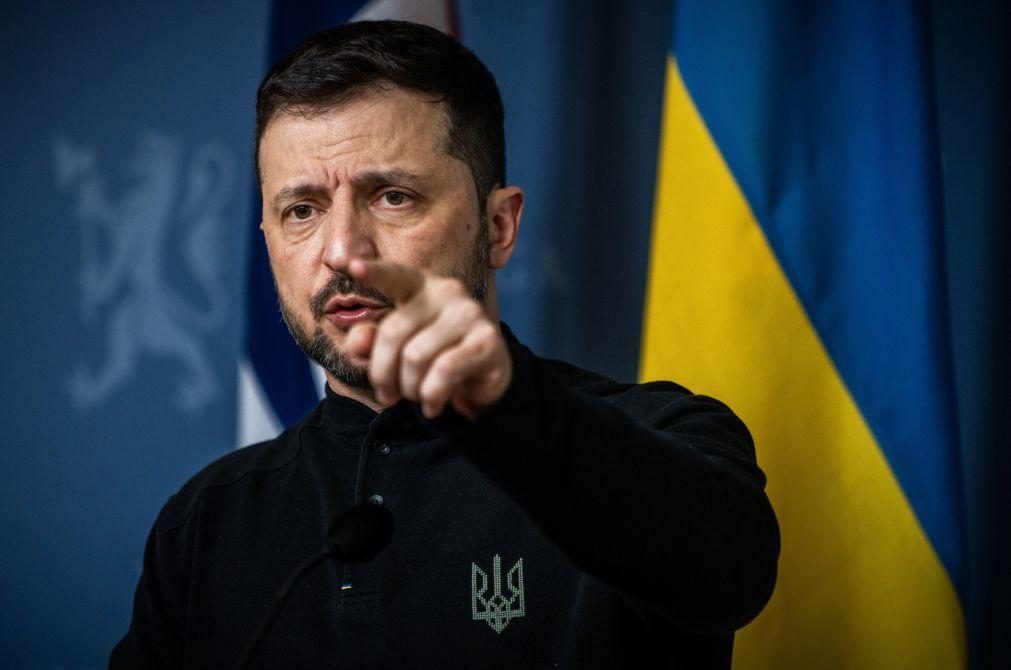 Presidente ucraniano pede aos aliados mais sanções contra Rússia depois de novo ataque