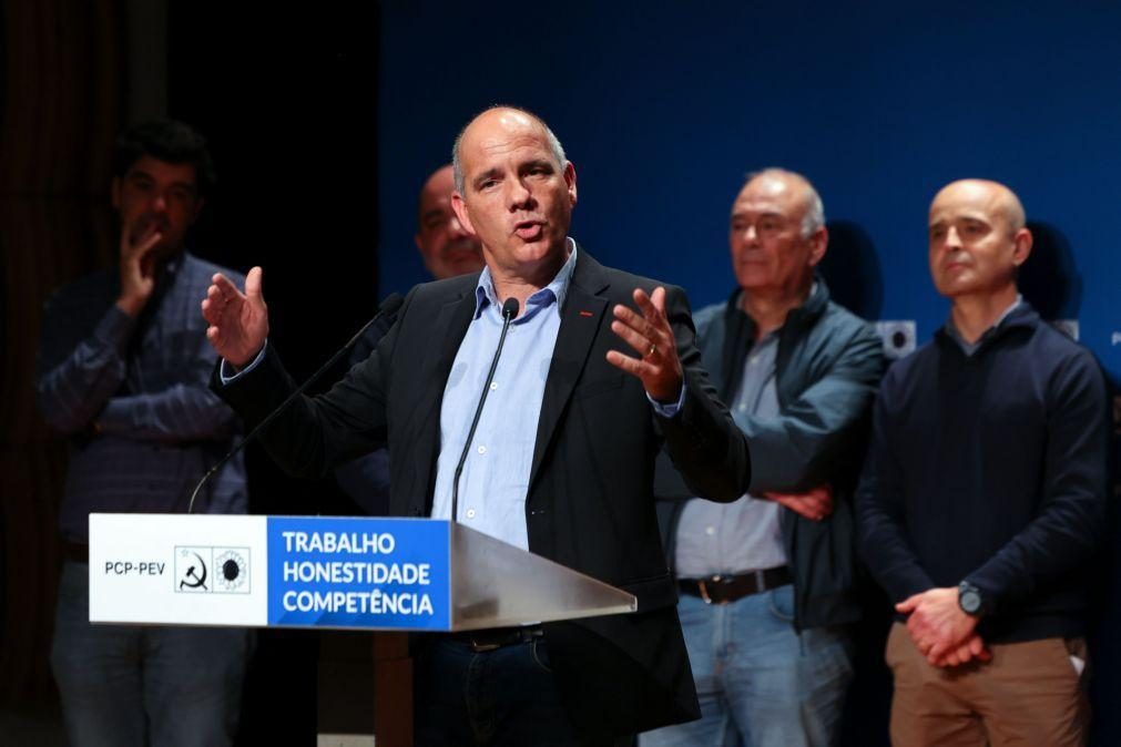 Líder do PCP quer Portugal a 
