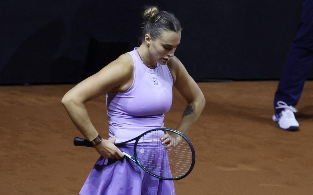Líder mundial Aryna Sabalenka perde final em Estugarda ante Jelena Ostapenko