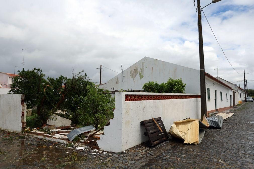 Vento forte causa danos em aldeia de Beja sem provocar feridos ou desalojados