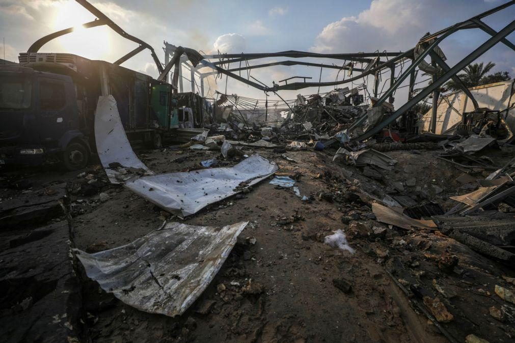 Defesa Civil palestiniana alerta que 75% dos seus veículos estão parados