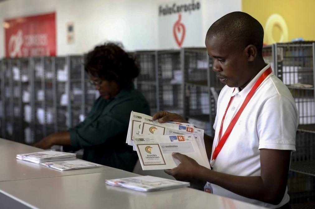 Centenas de boletins para voto postal aguardam eleitores nos Correios de Angola