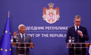 Costa avisa Sérvia que tem de se alinhar com política externa da UE após visita a Moscovo