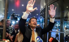 Chega em segundo lugar com sete deputados eleitos às 21:00