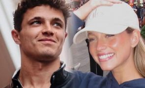 Margarida Corceiro 'Entalada' pela F1. Vídeo mostra atriz nas boxes de Lando Norris