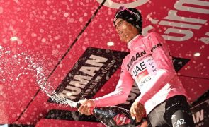 Afonso Eulálio foi 10.º na 17.ª etapa do 'Giro' ganha por Del Toro