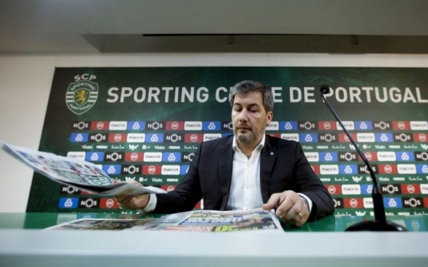 Terminou mais uma conferência em Alvalade. Bruno de Carvalho reagiu no Facebook