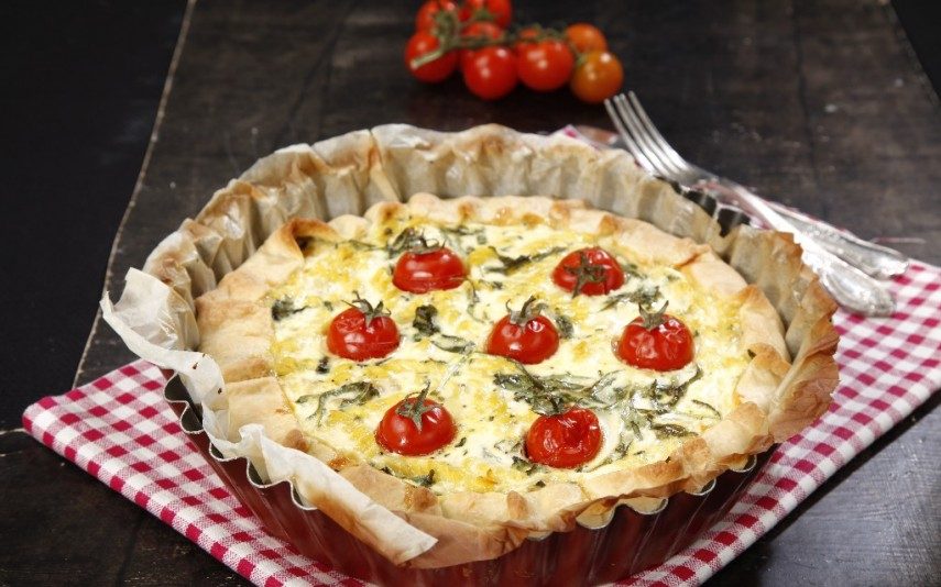 Quiche de atum e rúcula. Para os dias em que a preguiça ataca