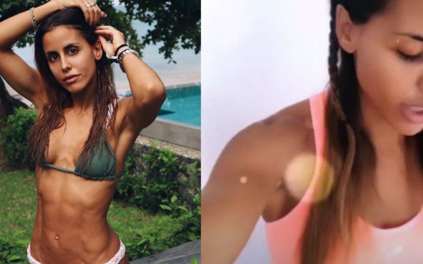 Carolina Patrocínio e a diferença assustadora da barriga