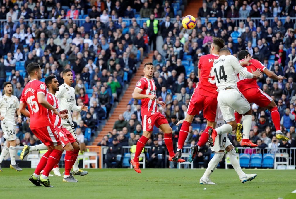 Real Madrid perde em casa com Girona e fica a nove pontos do FC Barcelona [vídeo]