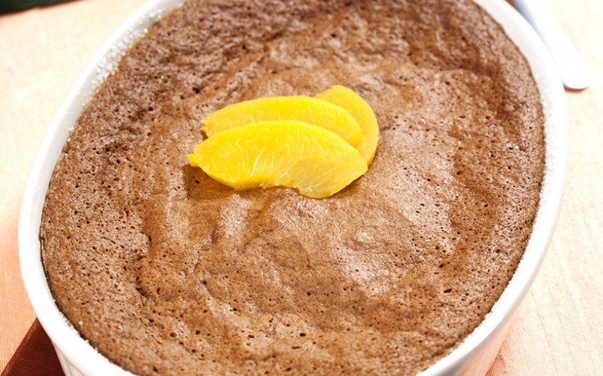 Clafouti de chocolate Doce quente