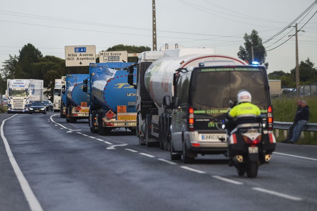 Reunião entre motoristas de matérias perigosas e Governo garante serviços mínimos. Greve mantém-se