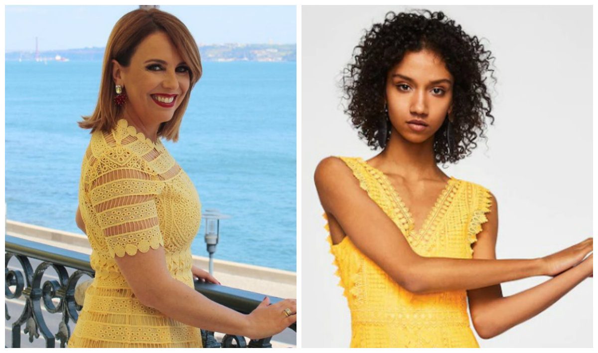 Encontrámos a versão low cost do vestido amarelo de Tânia Ribas de Oliveira