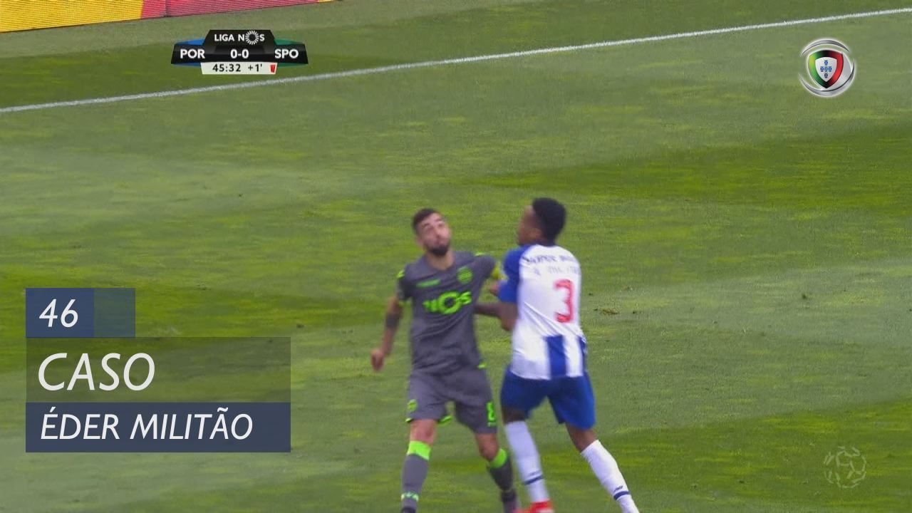 CASO [46'] Lance entre Bruno Fernandes e Éder Militão [vídeo]