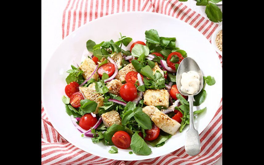 Receita de Salada de pescada com agrião Refeição pronta!