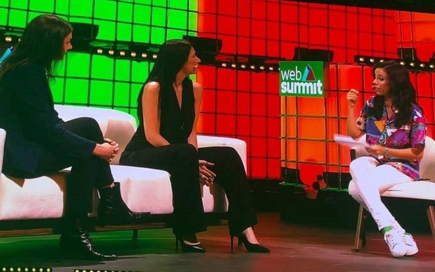 Filomena Cautela soma e segue Web Summit rendida à apresentadora da RTP