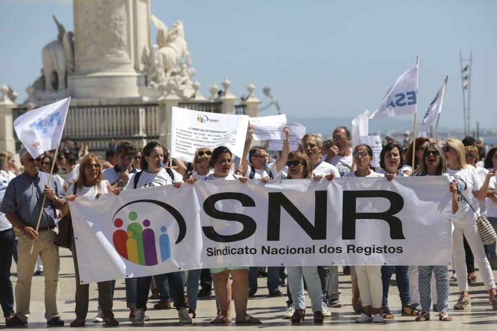 Trabalhadores dos Registos e Notariado iniciaram hoje greve de 24 horas