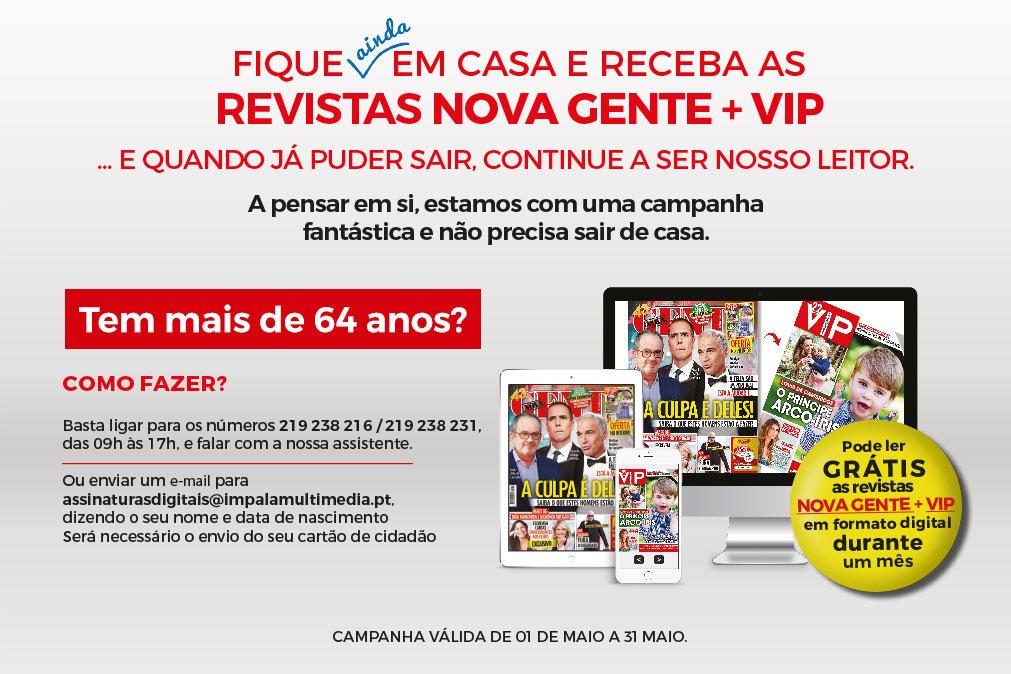 Fique ainda em casa e receba a Nova Gente + VIP