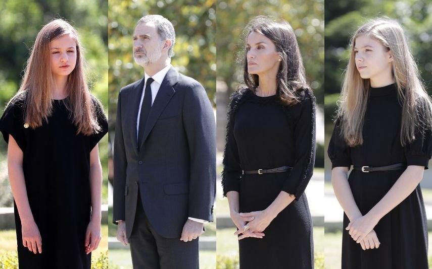 Felipe VI e Letizia De luto, prestam minuto de silêncio às vítimas da covid-19