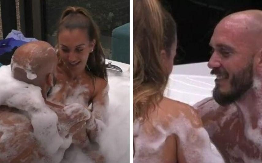 Big Brother. Banho de espuma escaldante: Iury e Daniel Monteiro em momentos íntimos no jacuzzi