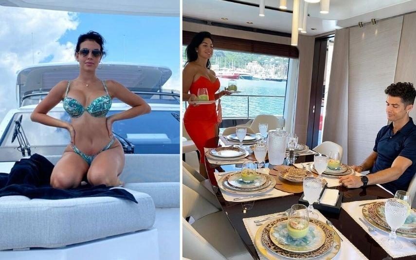 Cristiano Ronaldo e Georgina Rodriguez Das almofadas personalizadas aos pratos tigresa, entre no iate de luxo do casal