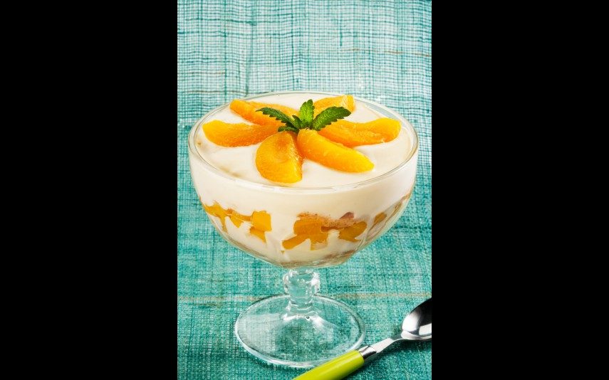 Trifle de alperce Mistura de sabores...