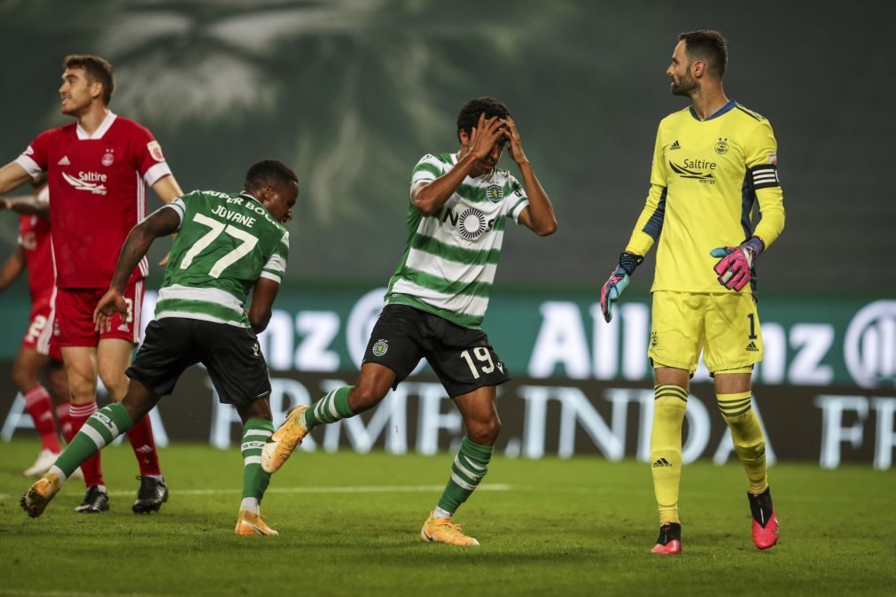 Sporting vence Aberdeen e está na próxima fase da Liga Europa