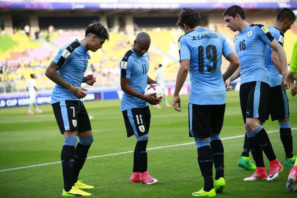 Uruguai é o adversário de Portugal nos quartos de final do Mundial sub-20