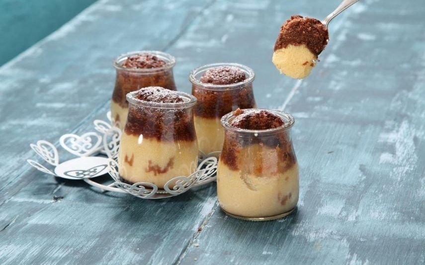 Receita Potinhos de bolo-pudim