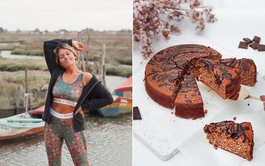 Vanessa Alfaro ensina-lhe a fazer um bolo de chocolate e banana light