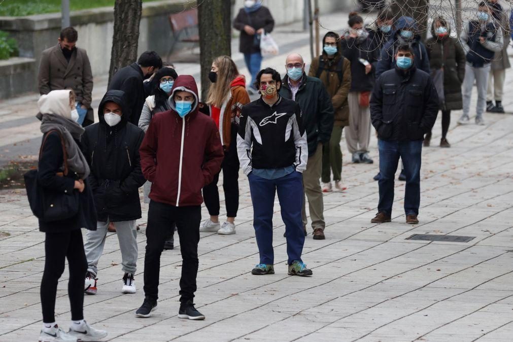 Covid-19: Espanha regista mais 126 mortes e 12.662 novos casos