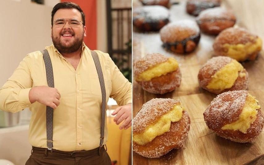 Sobreviva a mais um fim-de-semana de confinamento com esta receita de Bolas de Berlim com creme