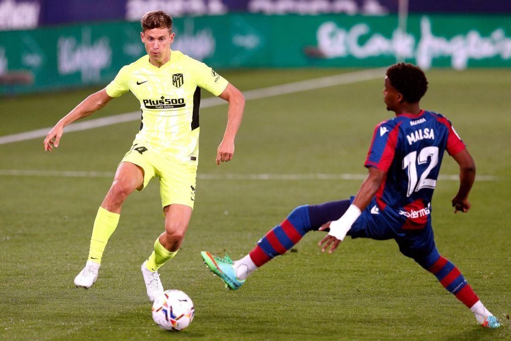 Atlético de Madrid empata 1-1 em Levante e perde terreno