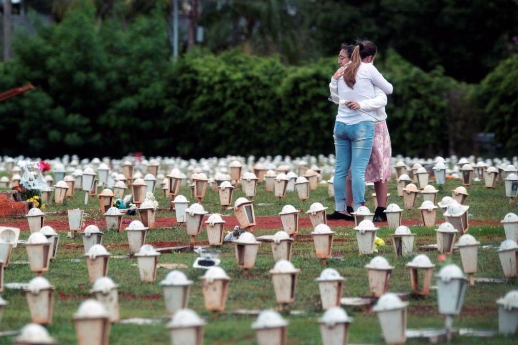 Covid-19: Brasil supera 340 mil mortes após registar 3.829 óbitos em 24 horas