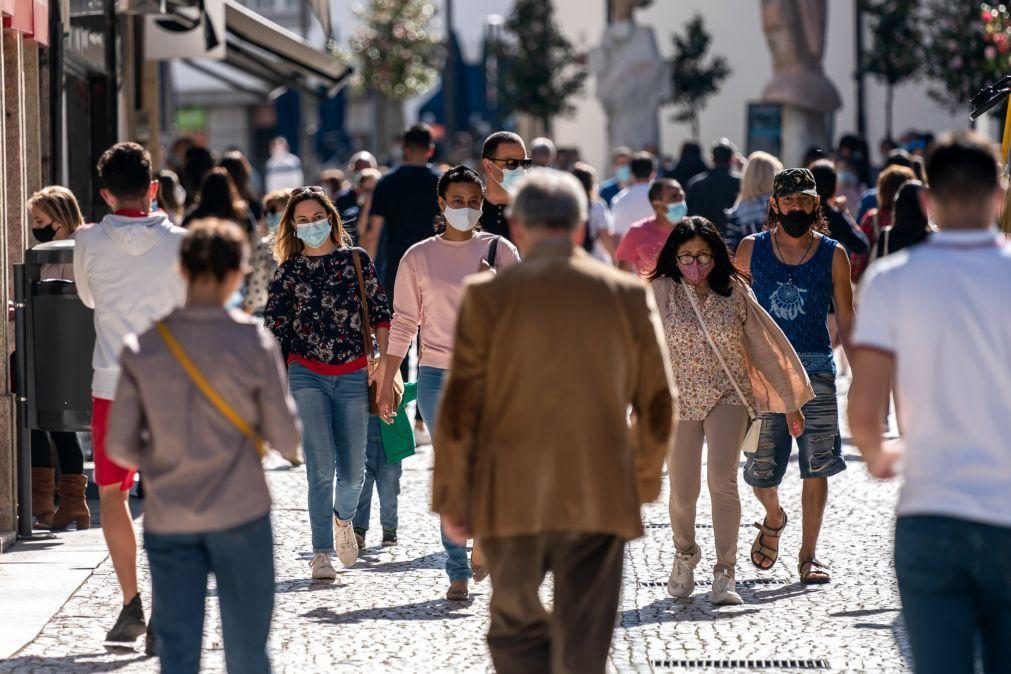 Covid-19: Índice de transmissibilidade (Rt) e incidência descem em Portugal